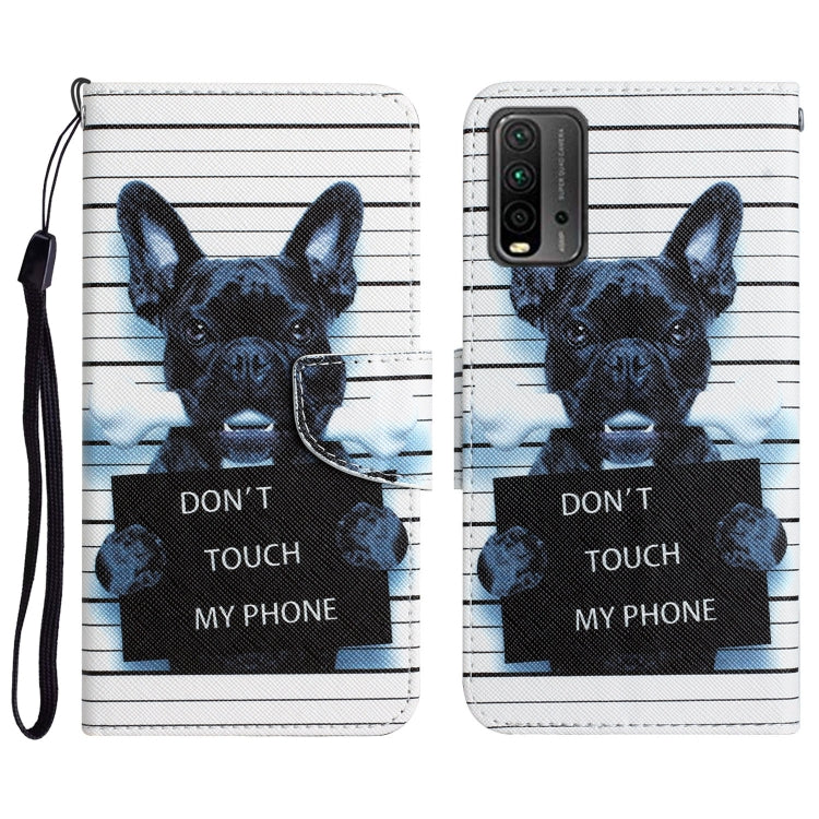 Custodia per telefono in pelle con disegno colorato, For Xiaomi Redmi 9T