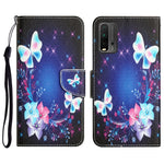 Custodia per telefono in pelle con disegno colorato, For Xiaomi Redmi 9T
