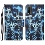 Custodia per telefono in pelle con disegno colorato, For Xiaomi Redmi 9T