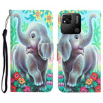 Custodia per telefono in pelle con disegno colorato, For Xiaomi Redmi 9C / 10A