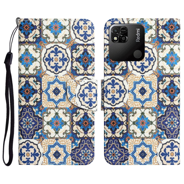 Custodia per telefono in pelle con disegno colorato, For Xiaomi Redmi 9C / 10A
