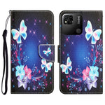 Custodia per telefono in pelle con disegno colorato, For Xiaomi Redmi 9C / 10A