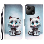 Custodia per telefono in pelle con disegno colorato, For Xiaomi Redmi 9C / 10A
