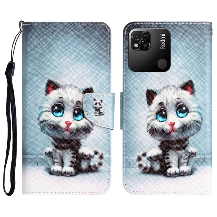 Custodia per telefono in pelle con disegno colorato, For Xiaomi Redmi 9C / 10A