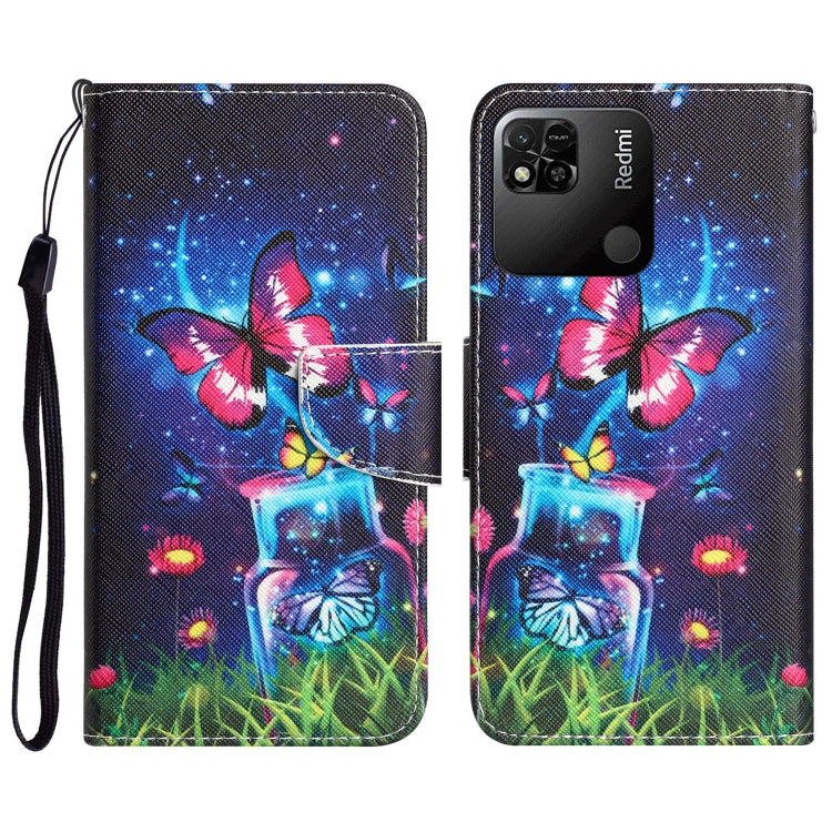 Custodia per telefono in pelle con disegno colorato, For Xiaomi Redmi 9C / 10A
