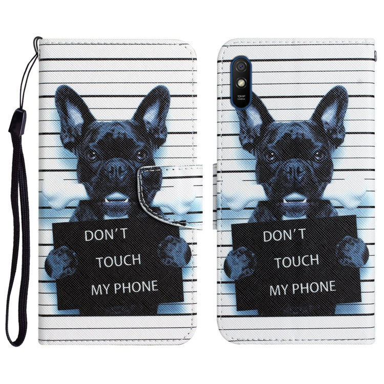 Custodia per telefono in pelle con disegno colorato, For Xiaomi Redmi 9A