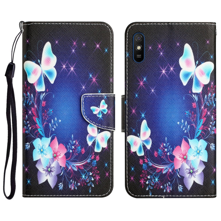 Custodia per telefono in pelle con disegno colorato, For Xiaomi Redmi 9A