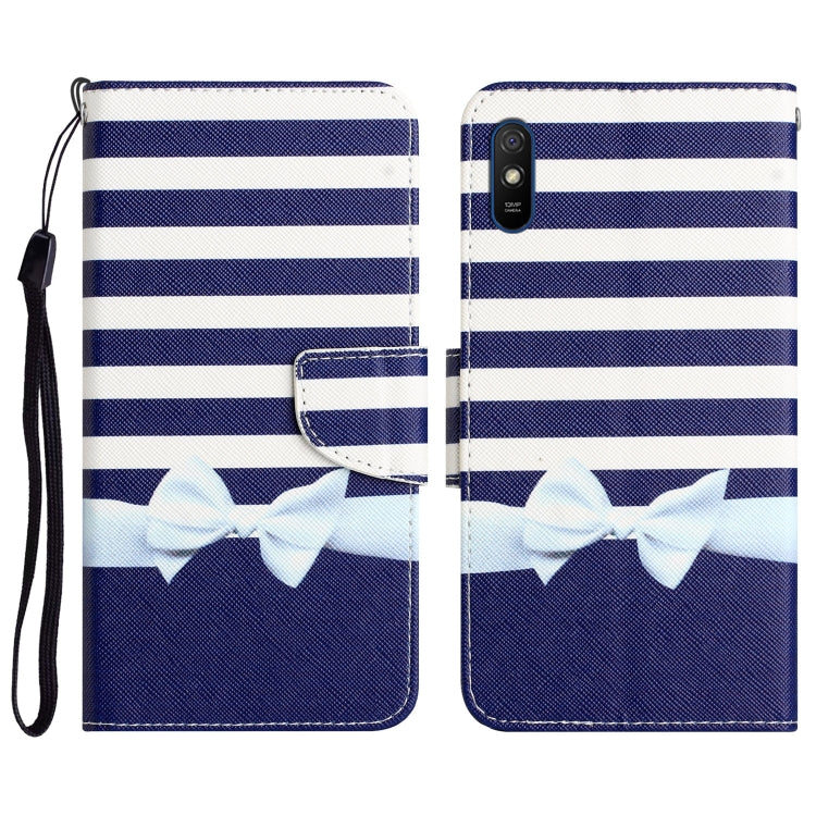 Custodia per telefono in pelle con disegno colorato, For Xiaomi Redmi 9A