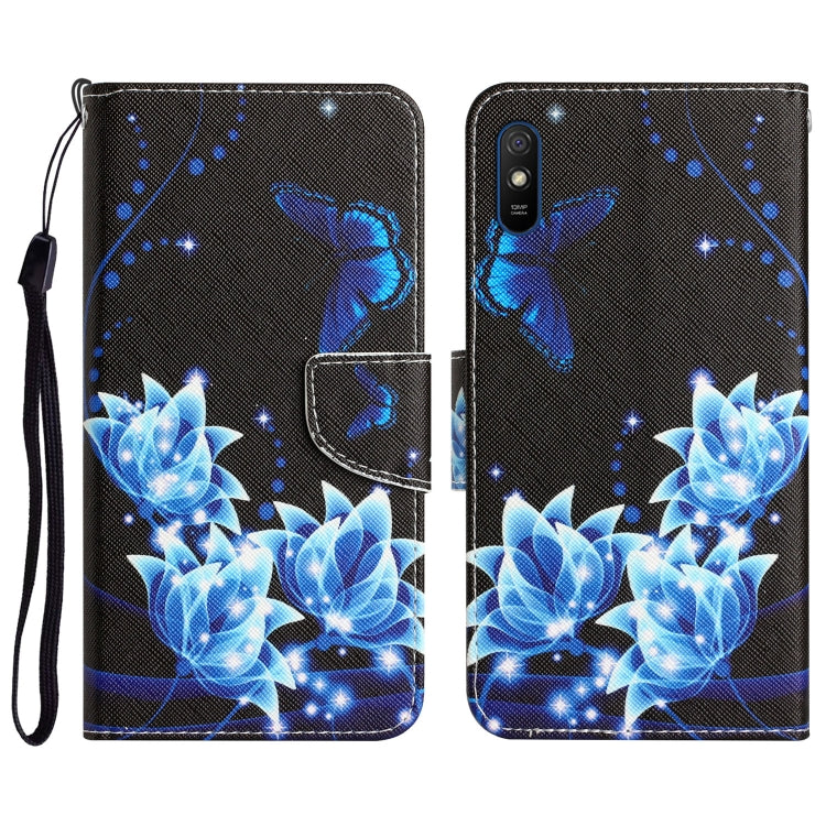 Custodia per telefono in pelle con disegno colorato, For Xiaomi Redmi 9A