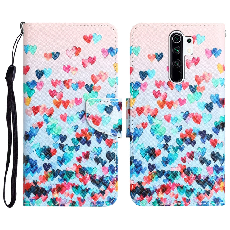 Custodia per telefono in pelle con disegno colorato, For Xiaomi Redmi 9
