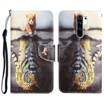 Custodia per telefono in pelle con disegno colorato, For Xiaomi Redmi 9
