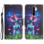 Custodia per telefono in pelle con disegno colorato, For Xiaomi Redmi 9