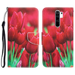 Custodia per telefono in pelle con disegno colorato, For Xiaomi Redmi 9