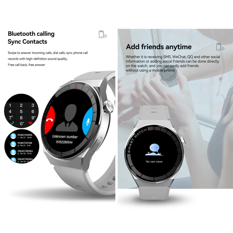 GW69 Plus Smart Watch, supporta chiamata BT / frequenza cardiaca / pressione sanguigna / ossigeno nel sangue