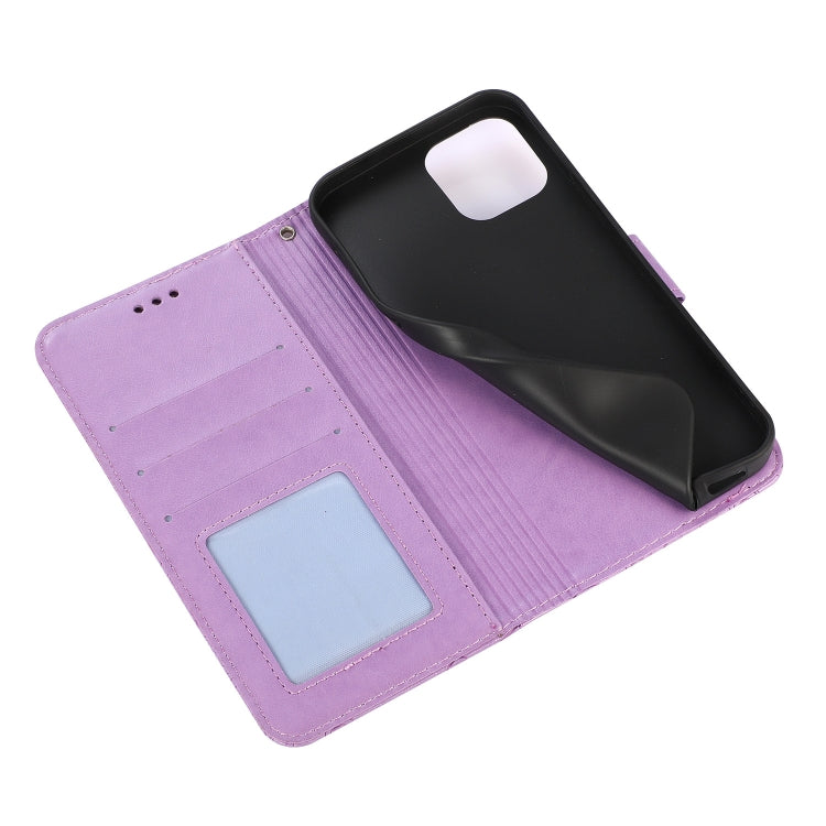 Custodia in pelle orizzontale con girasole goffrato Skin Feel, For iPhone 14, For iPhone 14 Plus, For iPhone 14 Pro, For iPhone 14 Pro Max