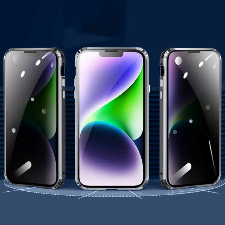 Custodia per telefono in vetro temperato magnetico anti-sbirciatina, For iPhone 14, For iPhone 14 Plus, For iPhone 14 Pro, For iPhone 14 Pro Max