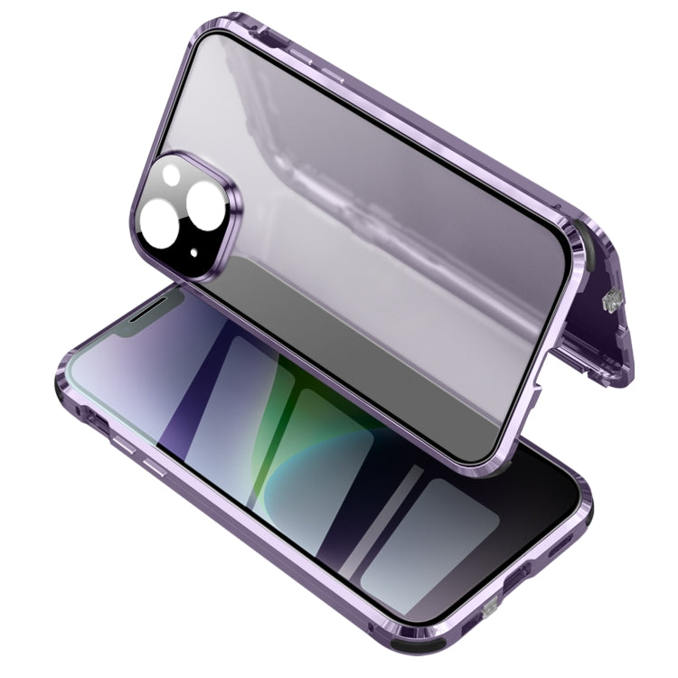 Custodia per telefono in vetro temperato magnetico anti-sbirciatina, For iPhone 14, For iPhone 14 Plus, For iPhone 14 Pro, For iPhone 14 Pro Max