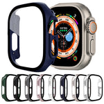 Custodia per orologio per PC con pellicola in vetro temperato, For Apple Watch Ultra 1 / 2 / 3 49mm