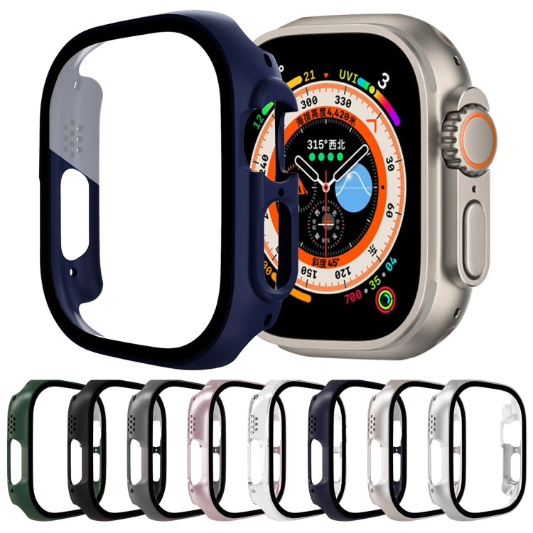 Custodia per orologio per PC con pellicola in vetro temperato, For Apple Watch Ultra 1 / 2 / 3 49mm