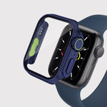 Per Apple Watch Series 9/8/7 Custodia per PC con pellicola da 45 mm con pulsante staccabile, For Apple Watch Series 9 / 8 / 7 45mm
