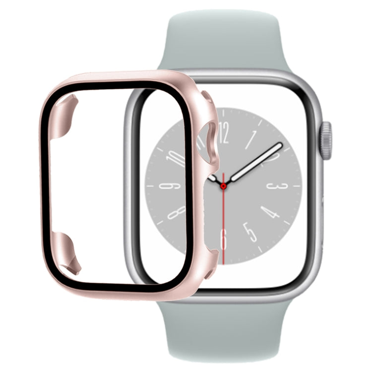 Custodia per orologio per PC con pellicola in vetro temperato, For Apple Watch Series 9 / 8 / 7 45mm, For Apple Watch Series 9 / 8 / 7 41mm, For Apple Watch Ultra 49mm / Apple Watch Ultra 2 49mm