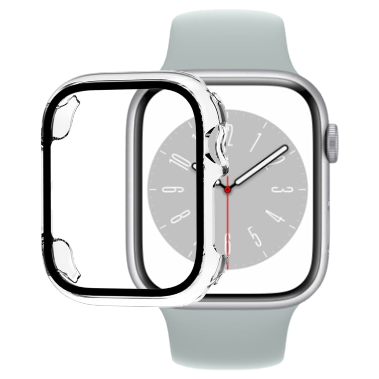 Custodia per orologio per PC con pellicola in vetro temperato, For Apple Watch Series 9 / 8 / 7 45mm, For Apple Watch Series 9 / 8 / 7 41mm, For Apple Watch Ultra 49mm / Apple Watch Ultra 2 49mm