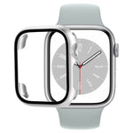 Custodia per orologio per PC con pellicola in vetro temperato, For Apple Watch Series 9 / 8 / 7 45mm, For Apple Watch Series 9 / 8 / 7 41mm, For Apple Watch Ultra 49mm / Apple Watch Ultra 2 49mm