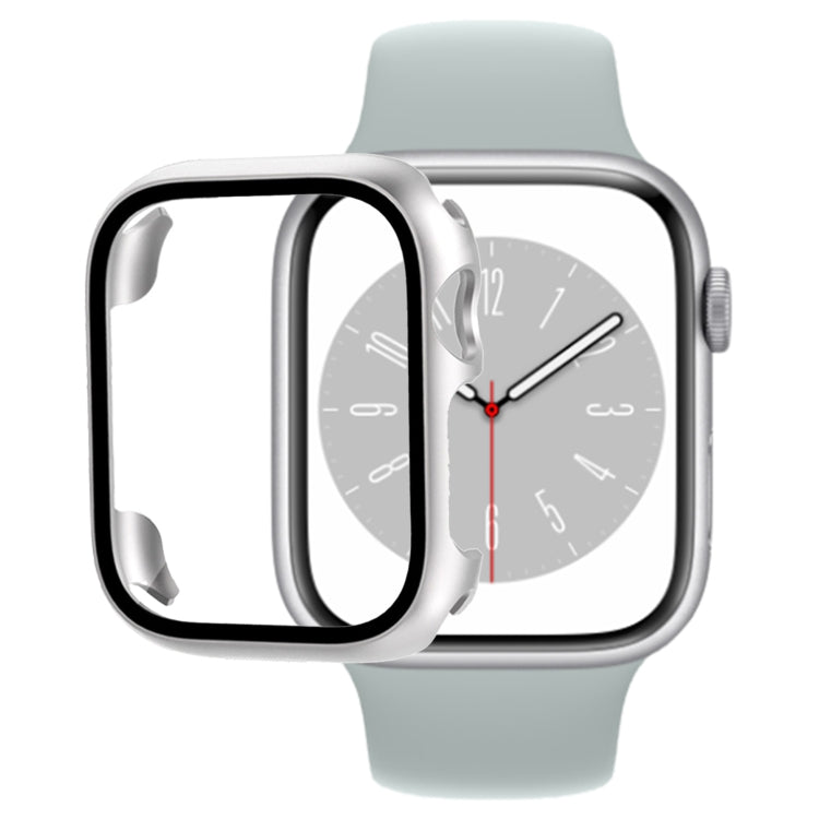 Custodia per orologio per PC con pellicola in vetro temperato, For Apple Watch Series 9 / 8 / 7 45mm, For Apple Watch Series 9 / 8 / 7 41mm, For Apple Watch Ultra 49mm / Apple Watch Ultra 2 49mm