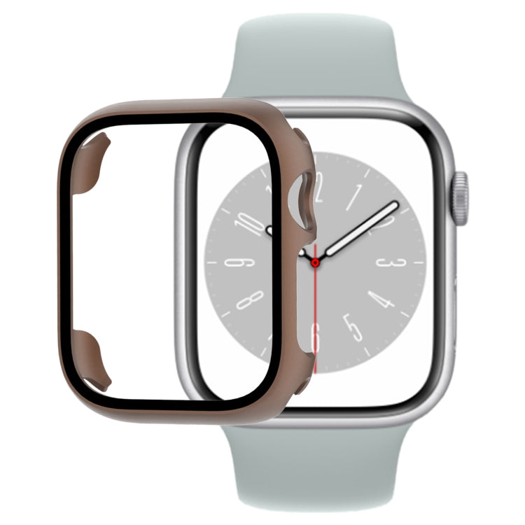 Custodia per orologio per PC con pellicola in vetro temperato, For Apple Watch Series 9 / 8 / 7 45mm, For Apple Watch Series 9 / 8 / 7 41mm, For Apple Watch Ultra 49mm / Apple Watch Ultra 2 49mm