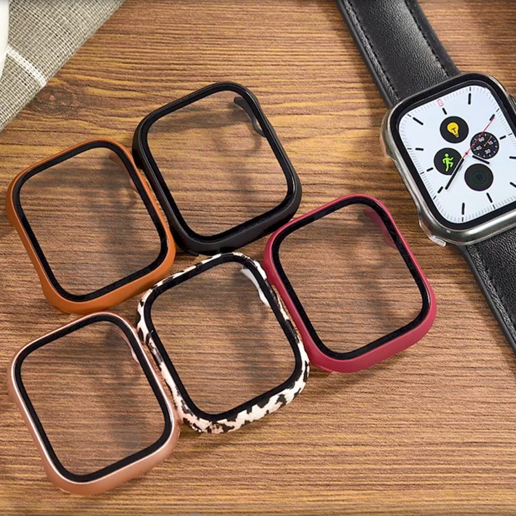 Custodia per orologio per PC con pellicola in vetro temperato, For Apple Watch Series 9 / 8 / 7 45mm, For Apple Watch Series 9 / 8 / 7 41mm, For Apple Watch Ultra 49mm / Apple Watch Ultra 2 49mm