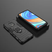 Custodia protettiva antiurto per PC + TPU con supporto per anello magnetico, For Xiaomi Redmi Note 9 Pro Max
