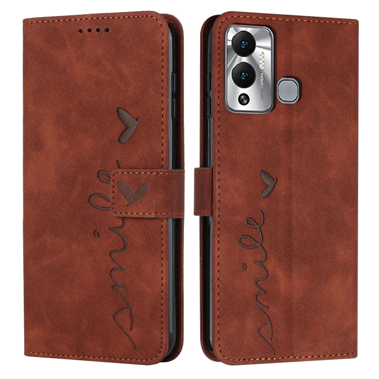 Custodia per telefono in pelle con motivo a cuore Skin Feel, For Infinix Hot 12 Play, For Infinix Hot 12i, For Infinix Hot 12, For Infinix Note 12 G96