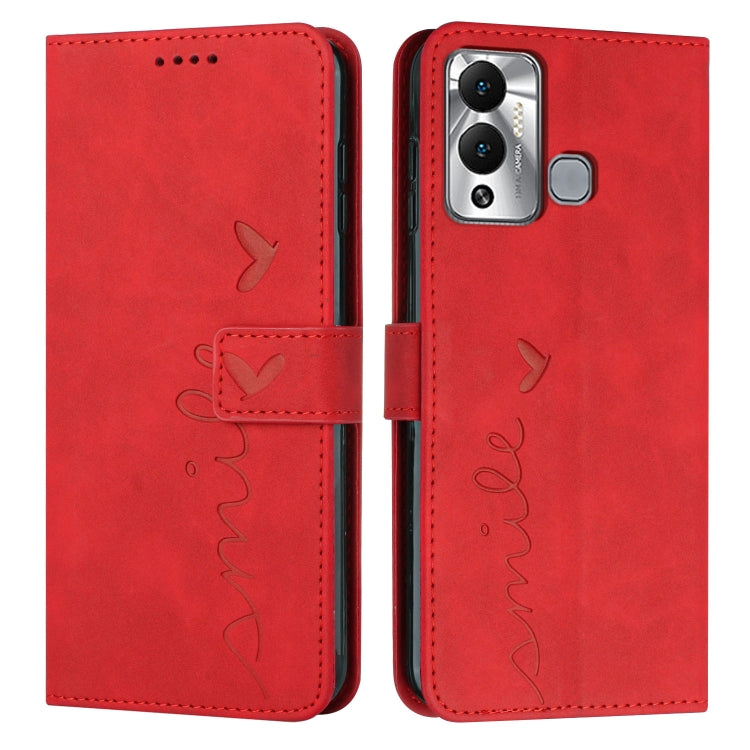 Custodia per telefono in pelle con motivo a cuore Skin Feel, For Infinix Hot 12 Play, For Infinix Hot 12i, For Infinix Hot 12, For Infinix Note 12 G96