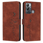 Custodia per telefono in pelle con motivo a cuore Skin Feel, For Infinix Hot 12 Play, For Infinix Hot 12i, For Infinix Hot 12, For Infinix Note 12 G96