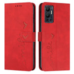 Custodia per telefono in pelle con motivo a cuore Skin Feel, For Infinix Hot 12 Play, For Infinix Hot 12i, For Infinix Hot 12, For Infinix Note 12 G96