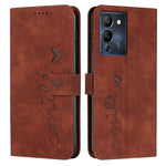 Custodia per telefono in pelle con motivo a cuore Skin Feel, For Infinix Hot 12 Play, For Infinix Hot 12i, For Infinix Hot 12, For Infinix Note 12 G96