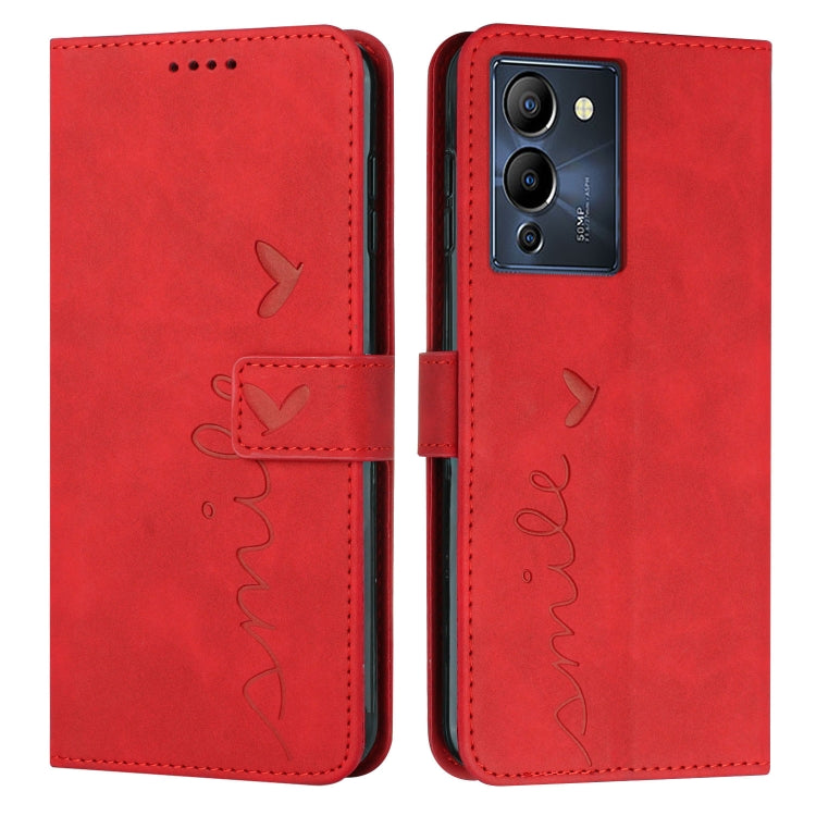 Custodia per telefono in pelle con motivo a cuore Skin Feel, For Infinix Hot 12 Play, For Infinix Hot 12i, For Infinix Hot 12, For Infinix Note 12 G96