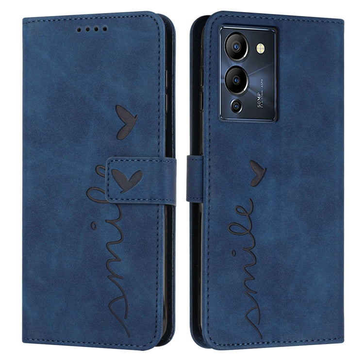 Custodia per telefono in pelle con motivo a cuore Skin Feel, For Infinix Hot 12 Play, For Infinix Hot 12i, For Infinix Hot 12, For Infinix Note 12 G96