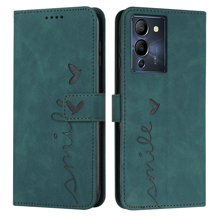 Custodia per telefono in pelle con motivo a cuore Skin Feel, For Infinix Hot 12 Play, For Infinix Hot 12i, For Infinix Hot 12, For Infinix Note 12 G96