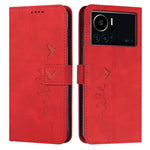Custodia per telefono in pelle con motivo a cuore Skin Feel, For Infinix Note 12 VIP, For Infinix Note 12/12 Pro, For Infinix Note 12i, For Infinix Smart 6 Plus India