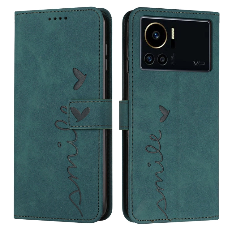 Custodia per telefono in pelle con motivo a cuore Skin Feel, For Infinix Note 12 VIP, For Infinix Note 12/12 Pro, For Infinix Note 12i, For Infinix Smart 6 Plus India