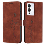 Custodia per telefono in pelle con motivo a cuore Skin Feel, For Infinix Note 12 VIP, For Infinix Note 12/12 Pro, For Infinix Note 12i, For Infinix Smart 6 Plus India