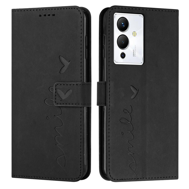 Custodia per telefono in pelle con motivo a cuore Skin Feel, For Infinix Note 12 VIP, For Infinix Note 12/12 Pro, For Infinix Note 12i, For Infinix Smart 6 Plus India