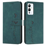 Custodia per telefono in pelle con motivo a cuore Skin Feel, For Infinix Note 12 VIP, For Infinix Note 12/12 Pro, For Infinix Note 12i, For Infinix Smart 6 Plus India