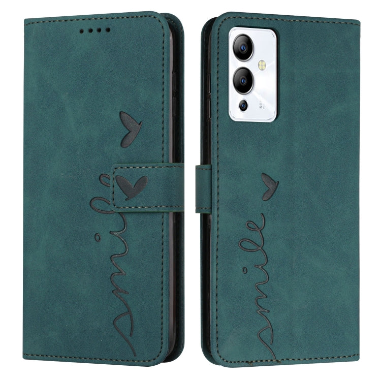 Custodia per telefono in pelle con motivo a cuore Skin Feel, For Infinix Note 12 VIP, For Infinix Note 12/12 Pro, For Infinix Note 12i, For Infinix Smart 6 Plus India