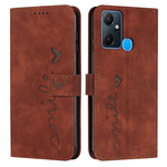 Custodia per telefono in pelle con motivo a cuore Skin Feel, For Infinix Note 12 VIP, For Infinix Note 12/12 Pro, For Infinix Note 12i, For Infinix Smart 6 Plus India