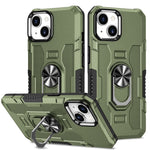 Custodia per telefono ibrida con armatura porta anello, For iPhone 14, For iPhone 14 Plus, For iPhone 14 Pro, For iPhone 14 Pro Max