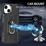 Custodia per telefono ibrida con armatura porta anello, For iPhone 13, For iPhone 13 Pro Max, For iPhone 12 / 12 Pro, For iPhone 12 Pro Max