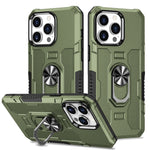 Custodia per telefono ibrida con armatura porta anello, For iPhone 13, For iPhone 13 Pro Max, For iPhone 12 / 12 Pro, For iPhone 12 Pro Max