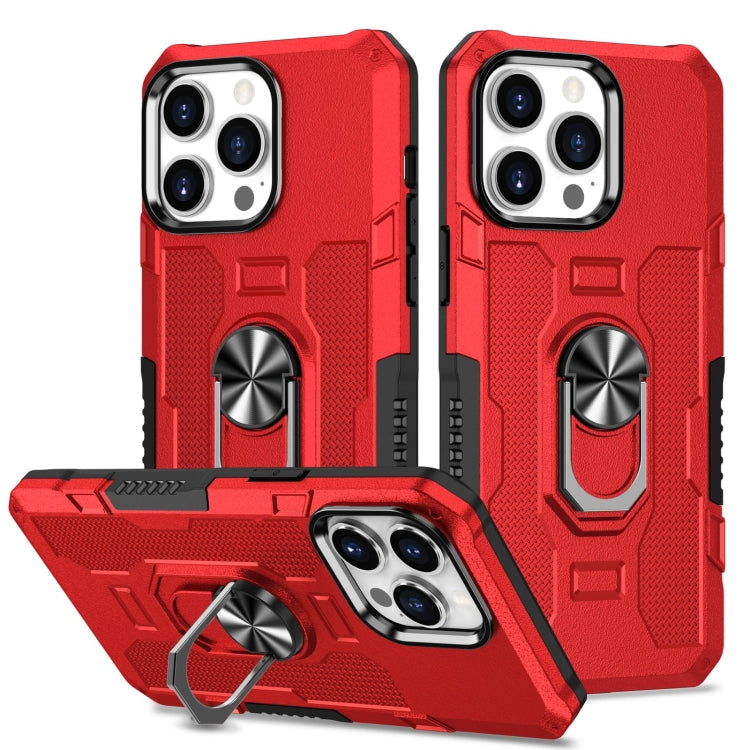 Custodia per telefono ibrida con armatura porta anello, For iPhone 13, For iPhone 13 Pro Max, For iPhone 12 / 12 Pro, For iPhone 12 Pro Max
